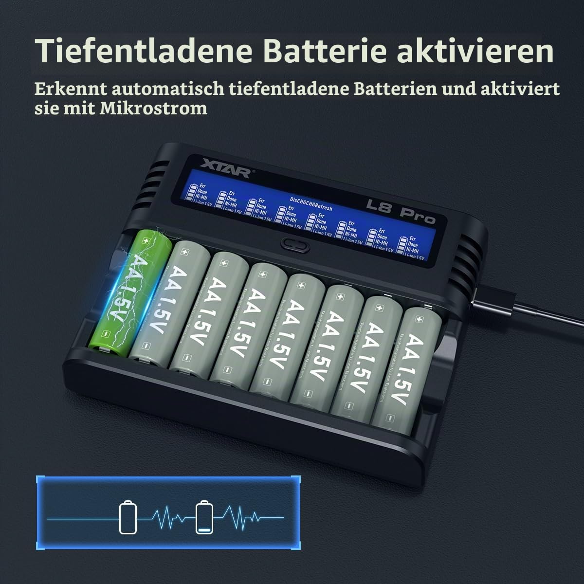 xtar-l8-pro-8-fach-ladeger-t-aa-aaa-usb-c-mit-lcd-refresh image 6
