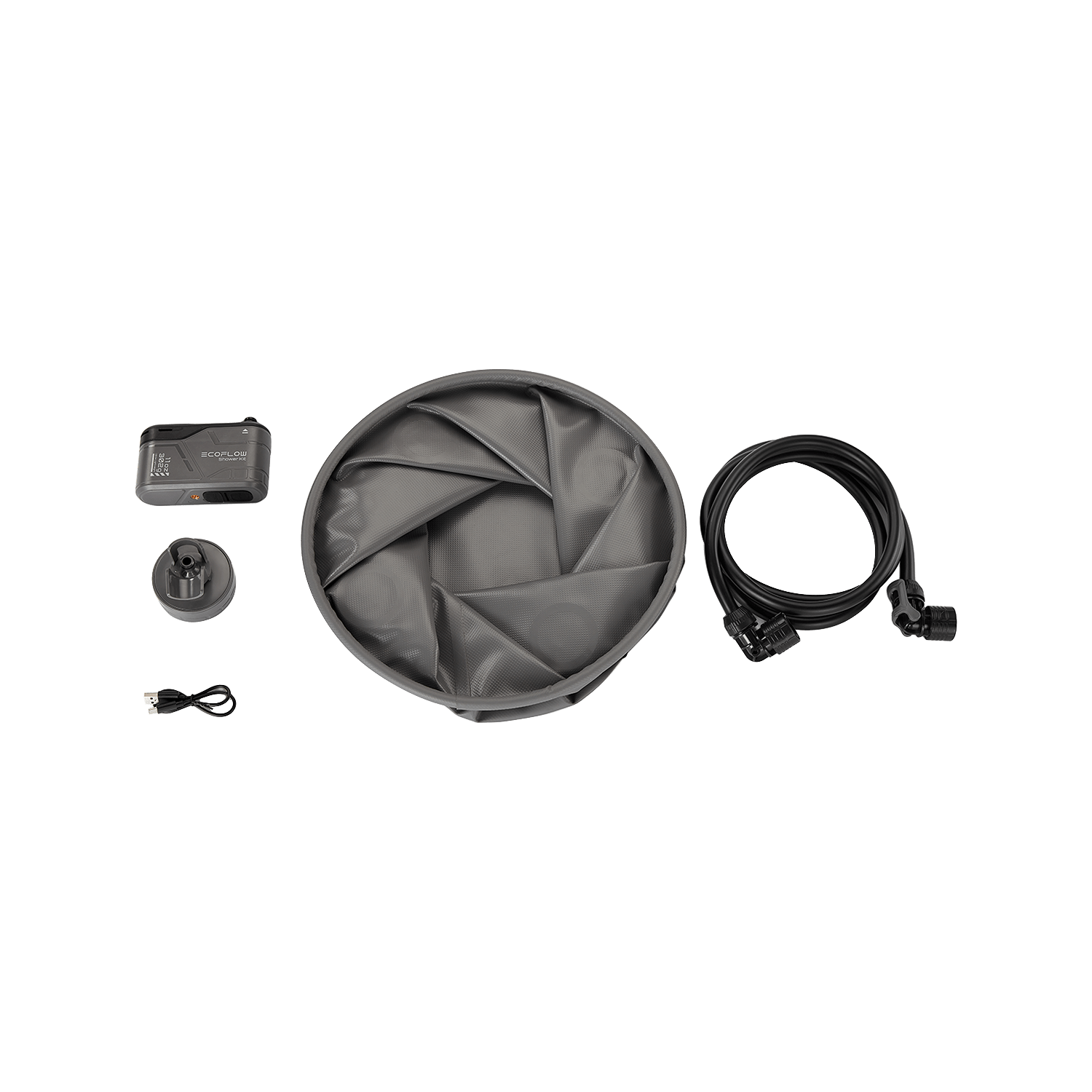 ecoflow-duschkit-duschpumpe-mit-falteimer-campingdusche image 1