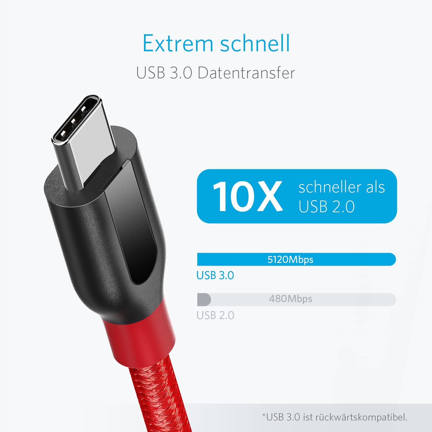 anker-powerline-usb-c-kabel-0-9m-rot-15w image 3