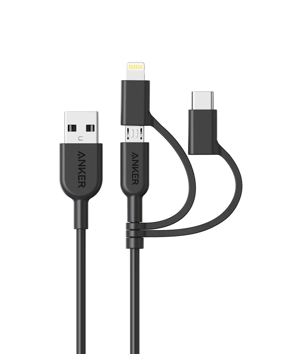 anker-powerline-ii-3-in-1-kabel-0-9m-schwarz image 1