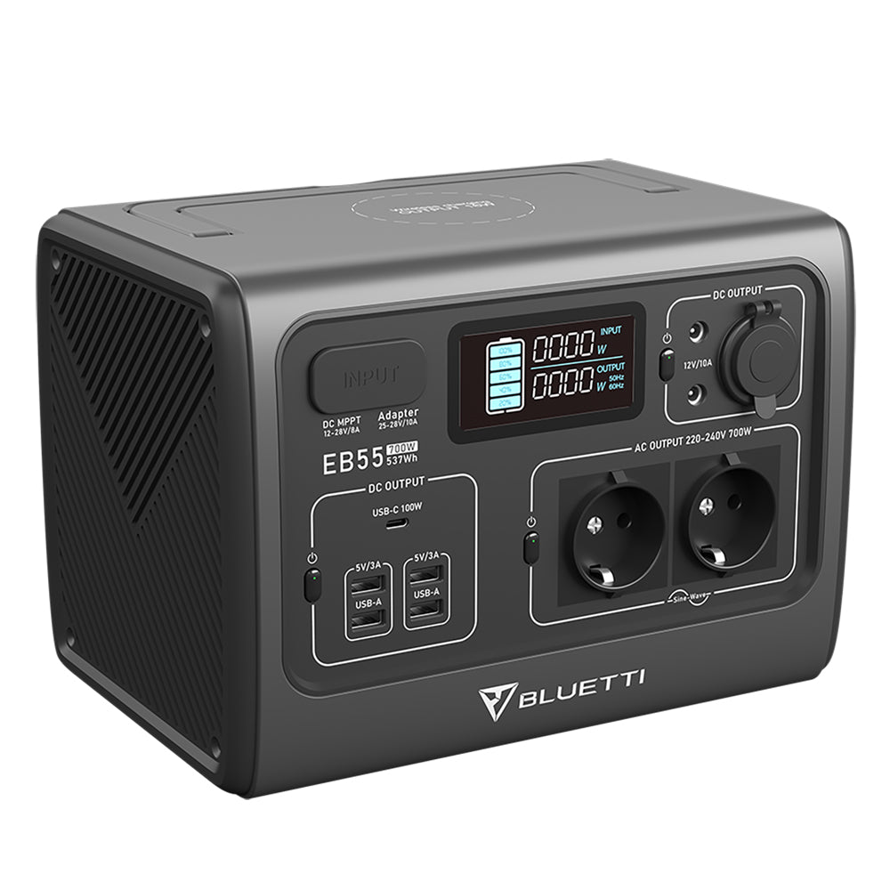 bluetti-eb55-powerstation-537wh-700w-lifepo4-solar image 2