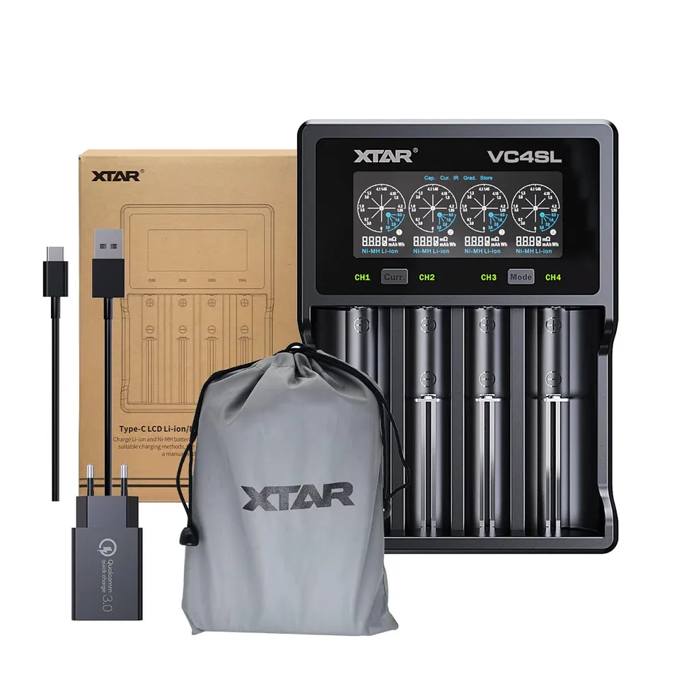 xtar-vc4sl-adapter-akku-ladeger-t-18650-21700-aa-aaa image 1