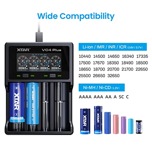 xtar-vc4-plus-18650-akku-ladeger-t-4-slot-mit-lcd image 8