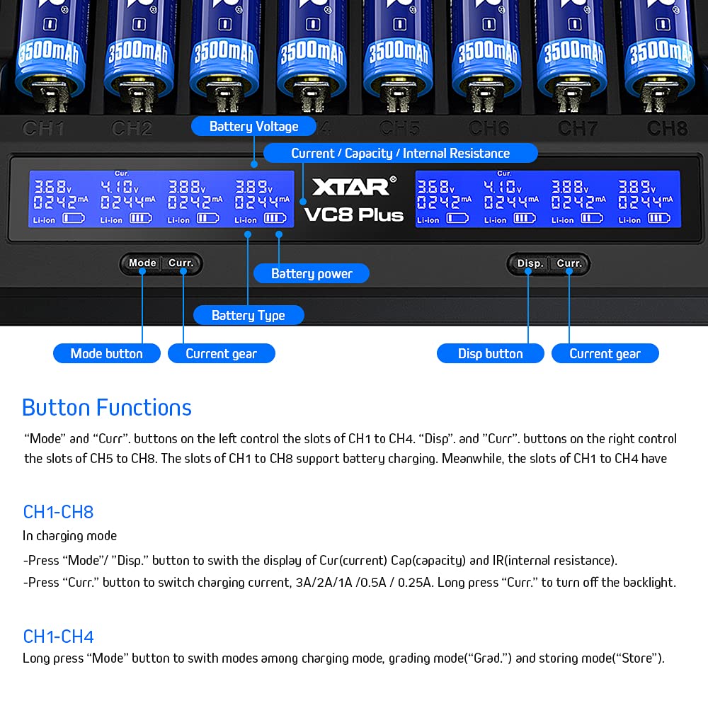 xtar-vc8-plus-18650-ladeger-t-8-slot-mit-lcd image 4
