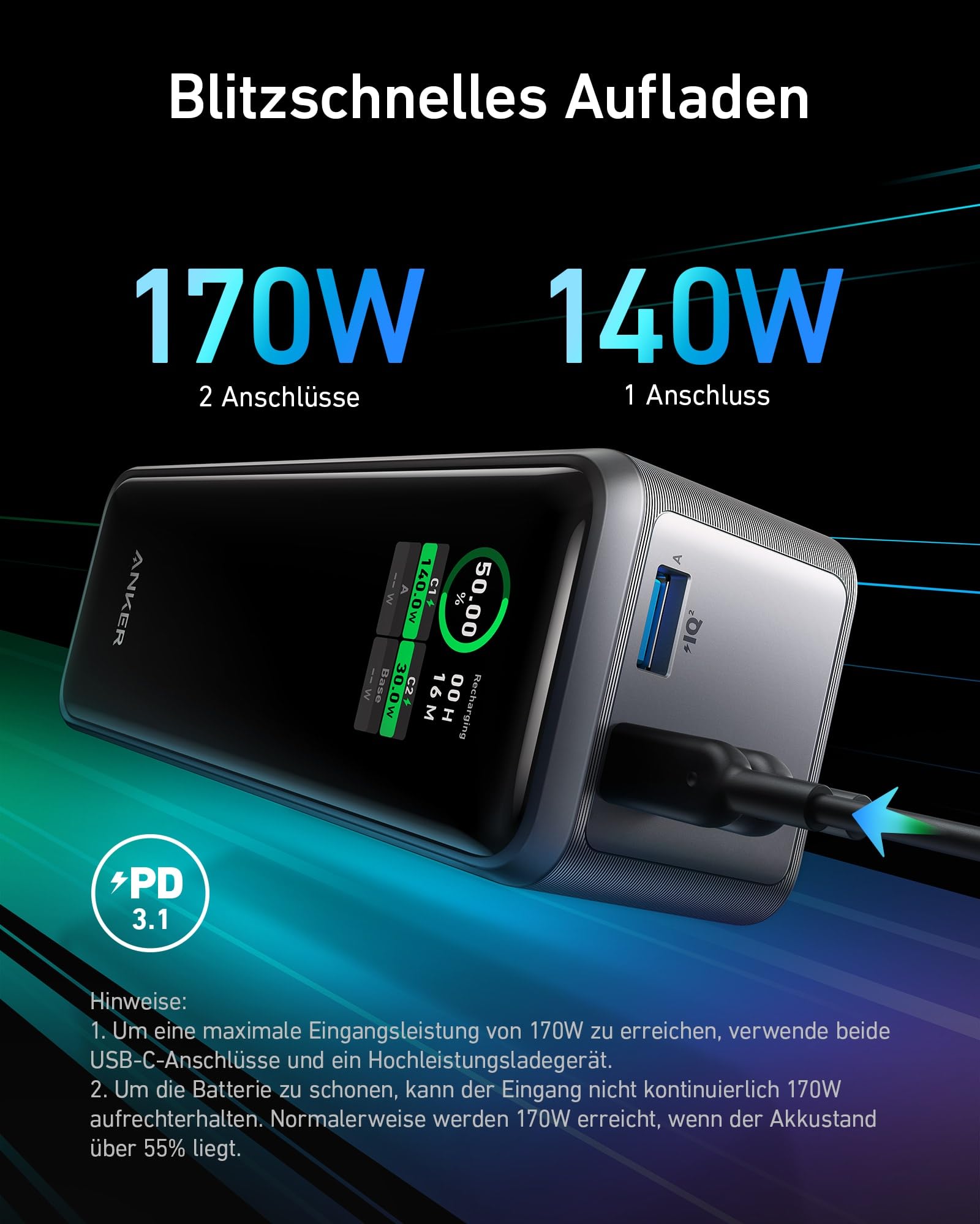 anker-prime-powerbank-250w-27650mah-app-99wh image 5