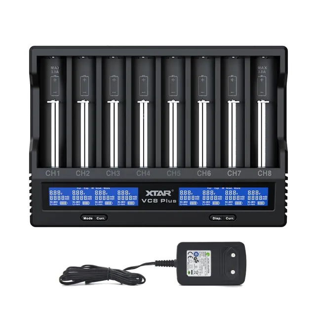 xtar-vc8-plus-18650-ladeger-t-8-slot-mit-lcd image 1