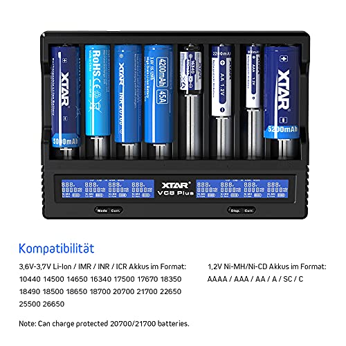xtar-vc8-plus-18650-ladeger-t-8-slot-mit-lcd image 8