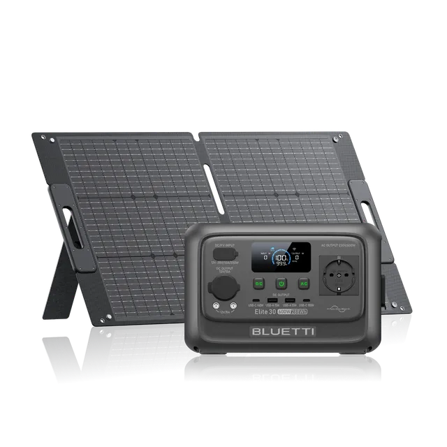 bluetti-elite-30-v2-powerstation-288wh-600w-100w-kit image 1