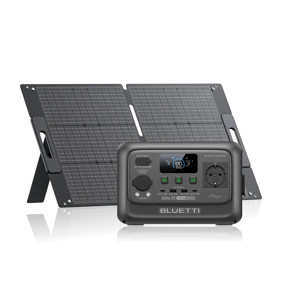 bluetti-elite-30-v2-powerstation-288wh-600w-100w-kit image 1