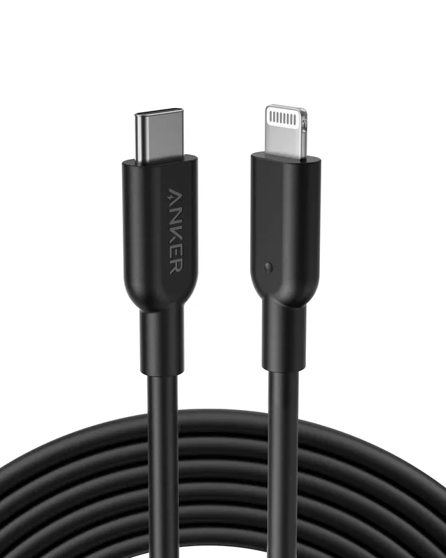 anker-powerline-ii-usb-c-lightning-ladekabel-300cm-schwarz-mfi image 1