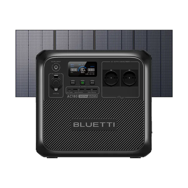 bluetti-ac180-powerstation-1800w-1152wh-mit-350w-solar-kit image 1