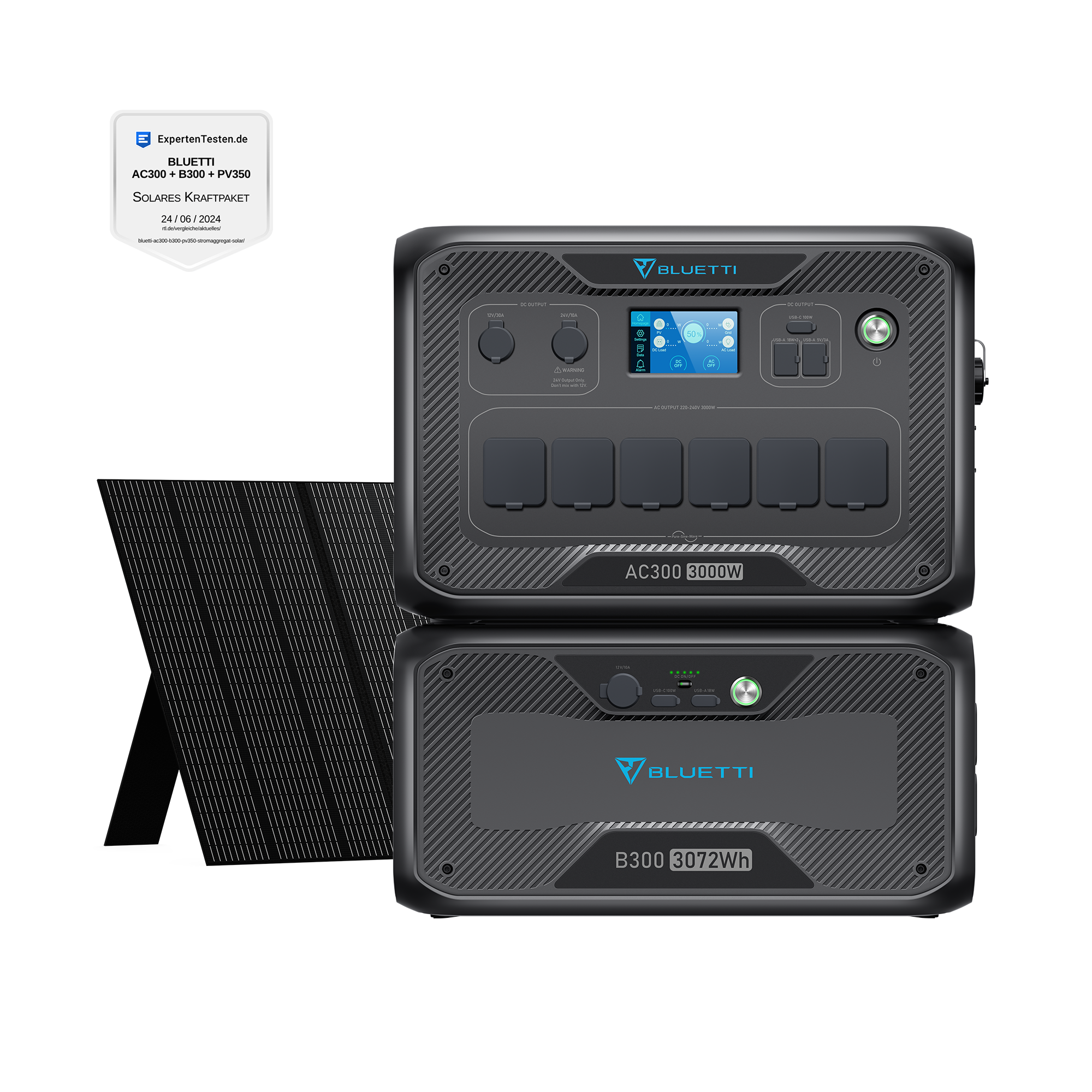 bluetti-ac300-powerstation-mit-b300-akku-und-pv350-modul image 1