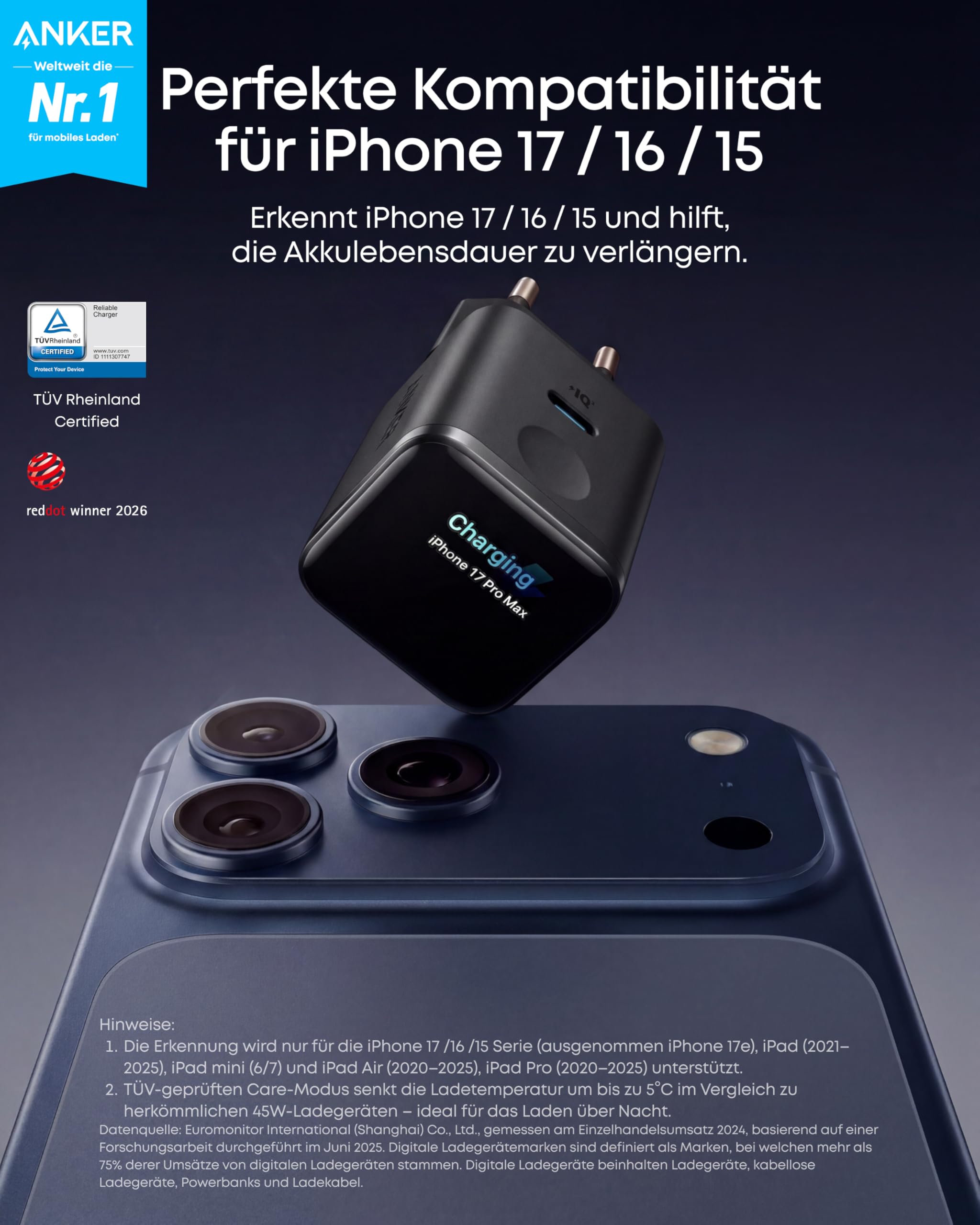 anker-nano-45w-usb-c-ladeger-t-display-schwarz-smart image 2