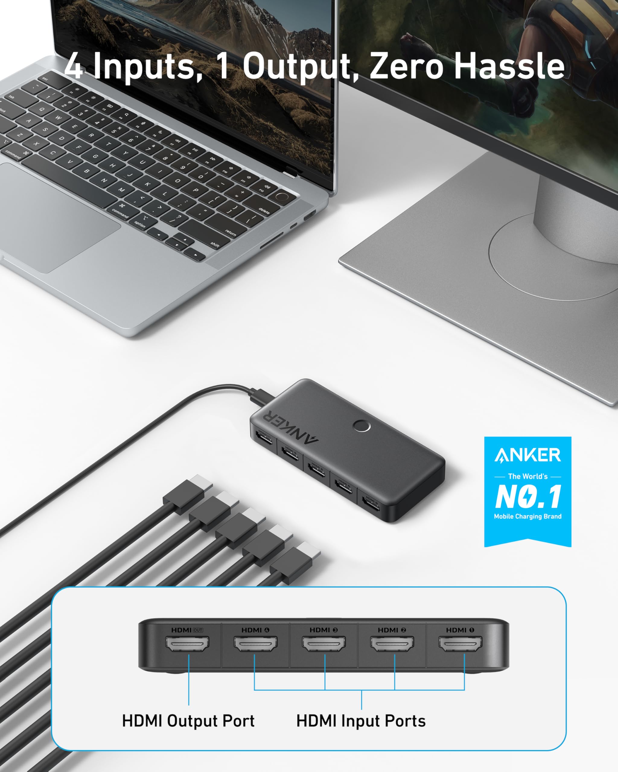 anker-hdmi-switch-4-in-1-4k-60hz-mit-fernbedienung image 2