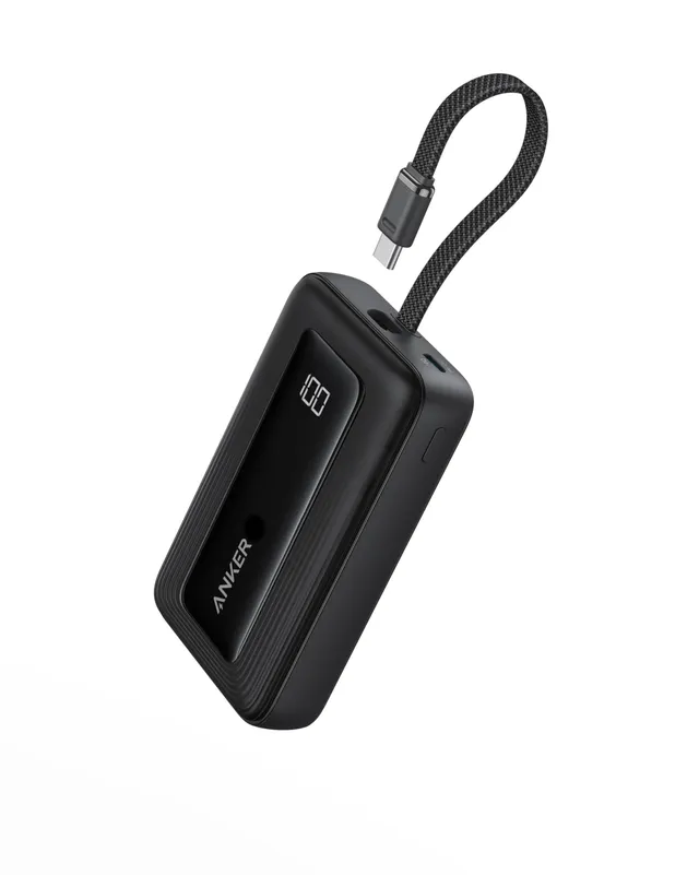 anker-zolo-a1688-powerbank-10000mah-30w-schwarz-mit-kabel image 1