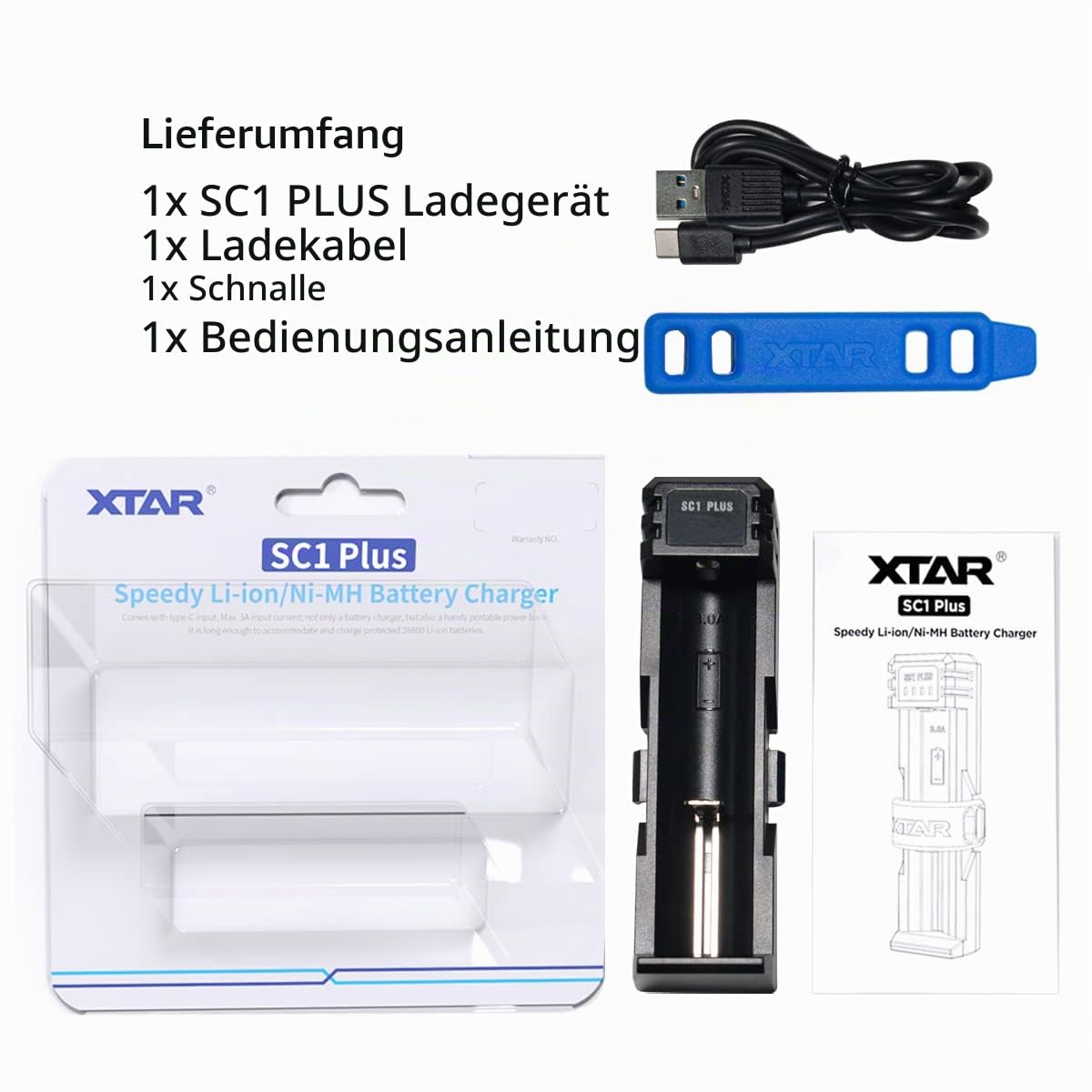 xtar-sc1-plus-akkuladeger-t-3a-f-r-18650-21700-26800 image 7