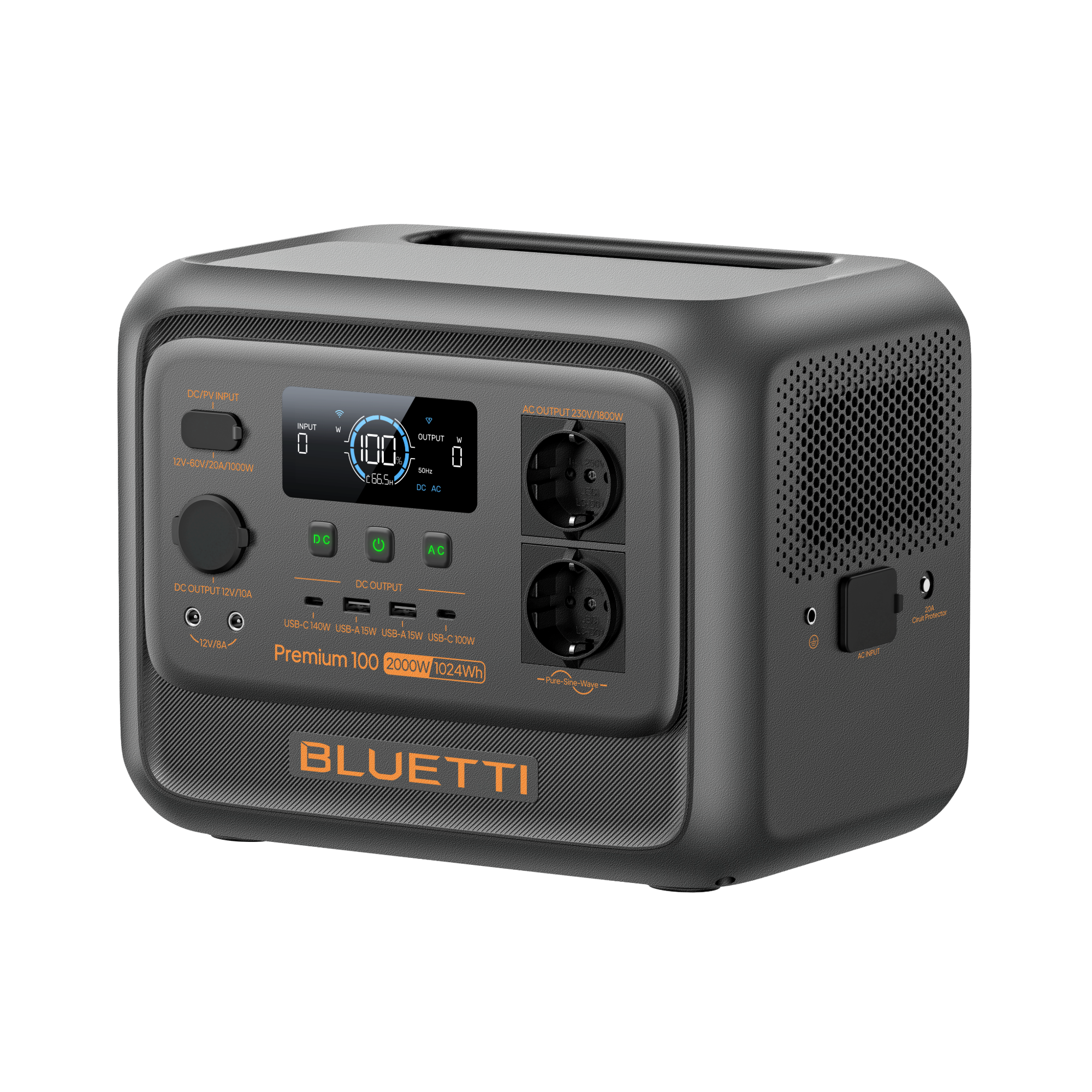 bluetti-premium-100-v2-powerstation-1024wh-2000w-11-3kg-usv image 2