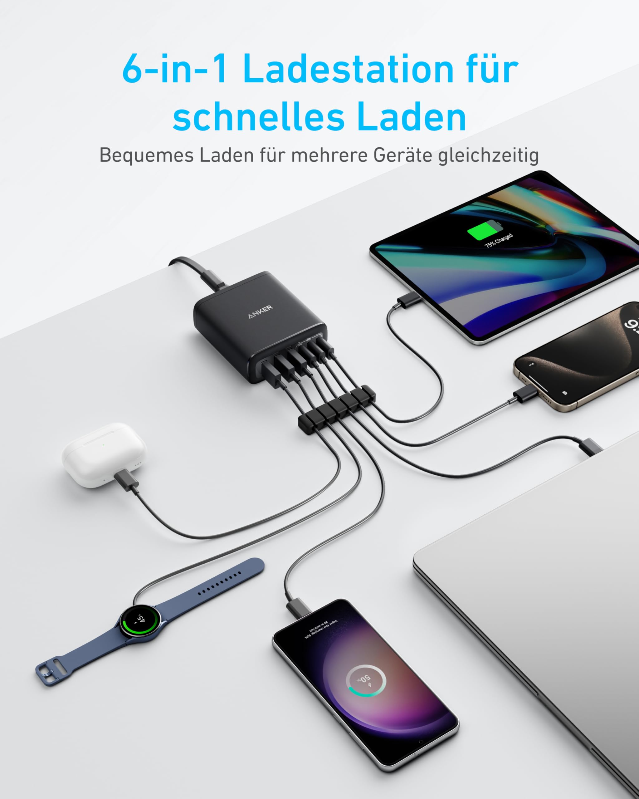anker-chargers-112w-6-port-usb-c-ladeger-t-schwarz image 2