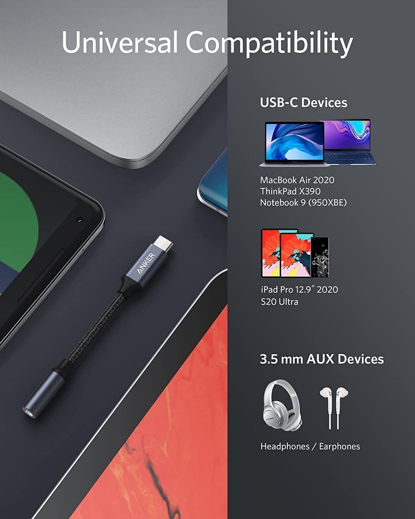 anker-usb-c-auf-3-5mm-audio-adapter-nylon-dac image 5
