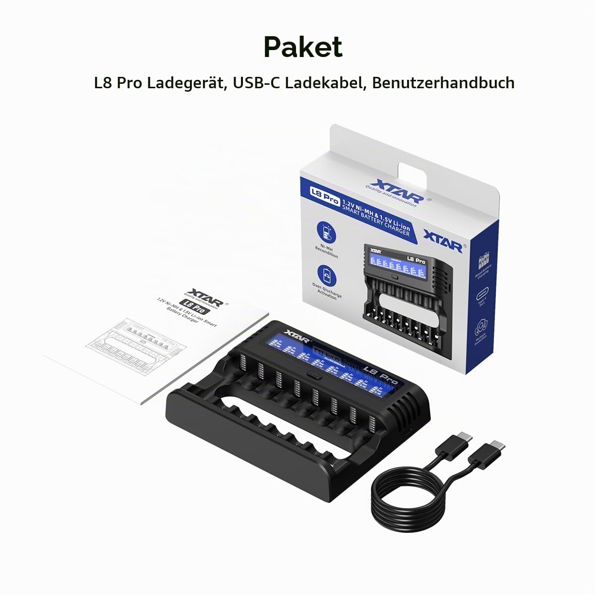xtar-l8-pro-8-fach-ladeger-t-aa-aaa-usb-c-mit-lcd-refresh image 8