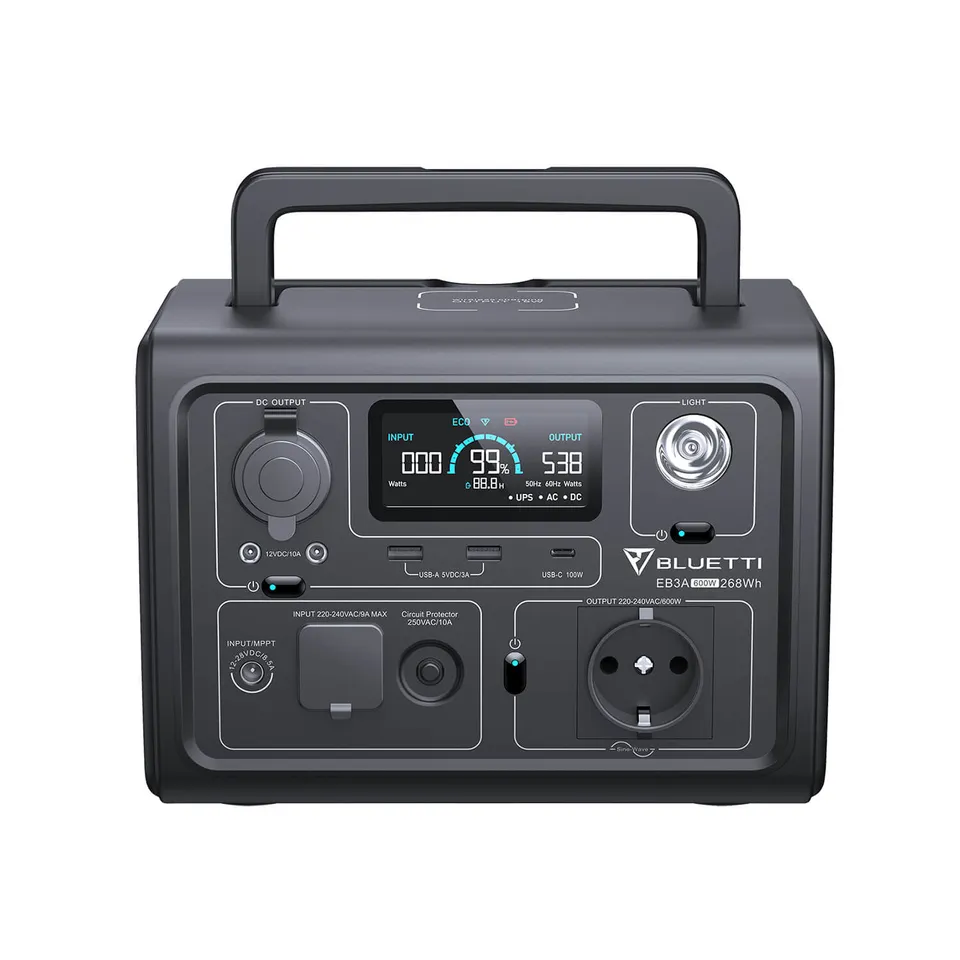 bluetti-eb3a-powerstation-600-w-268-wh-solar-camping image 1