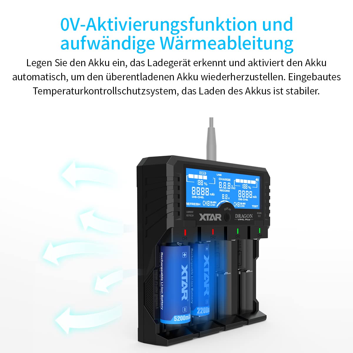 xtar-dragon-vp4l-plus-ladeger-t-4-schacht-mit-tester image 6
