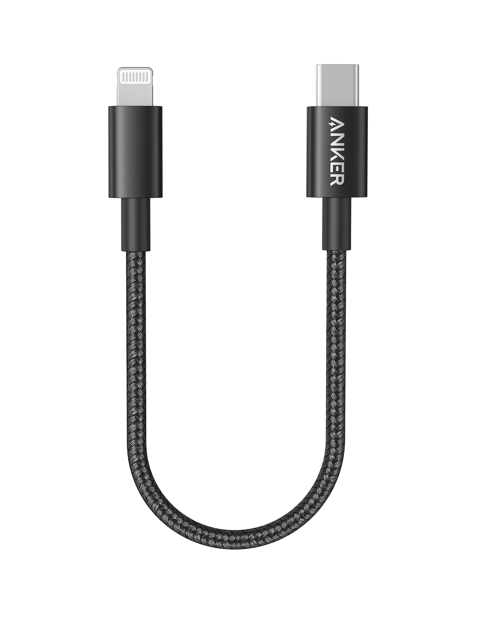 anker-331-usb-c-lightning-ladekabel-30cm-schwarz-mfi image 1