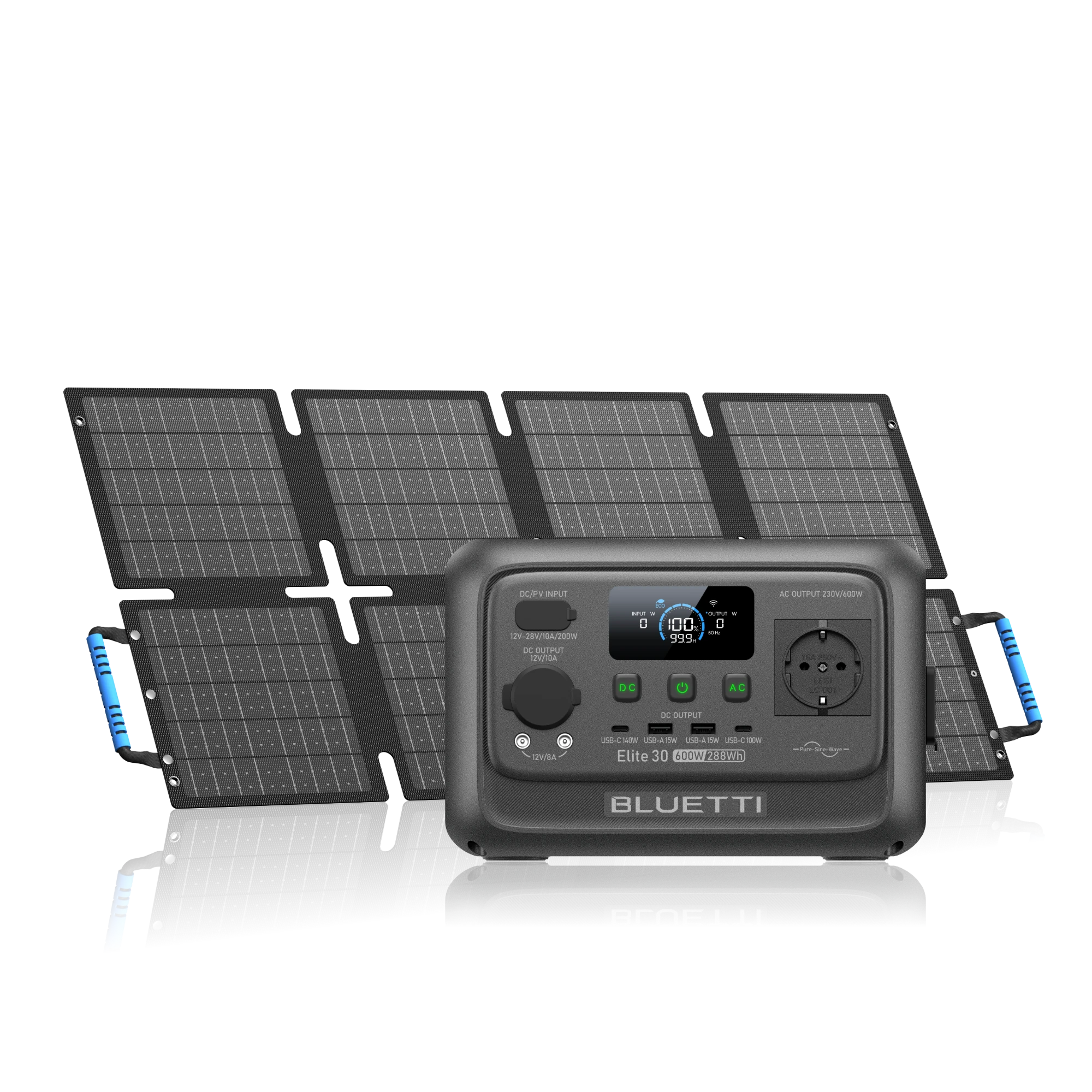 bluetti-elite-30-v2-powerstation-600w-288wh-60w-solar image 1