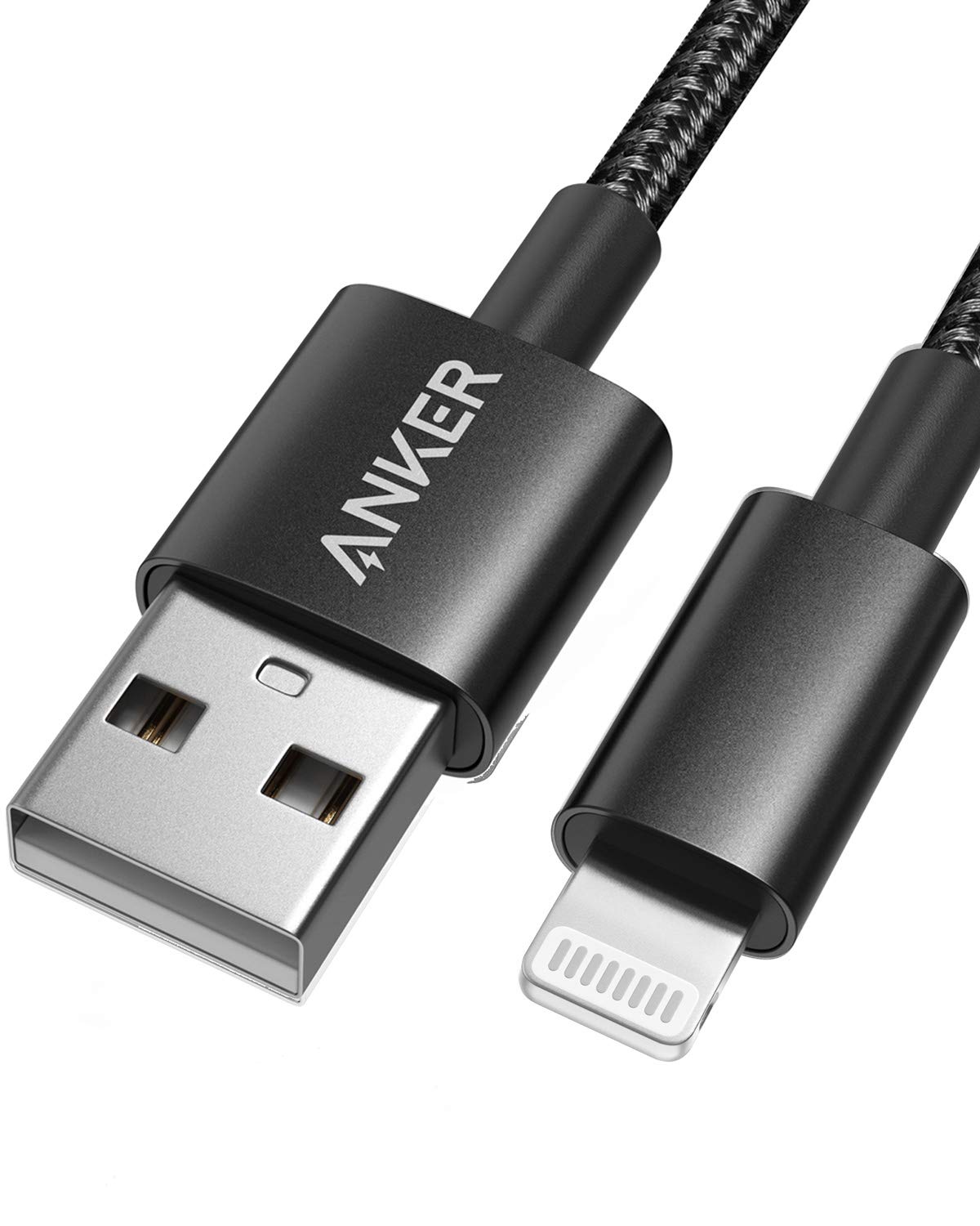 anker-331-iphone-ladekabel-1-8m-nylon-schwarz-lightning image 1