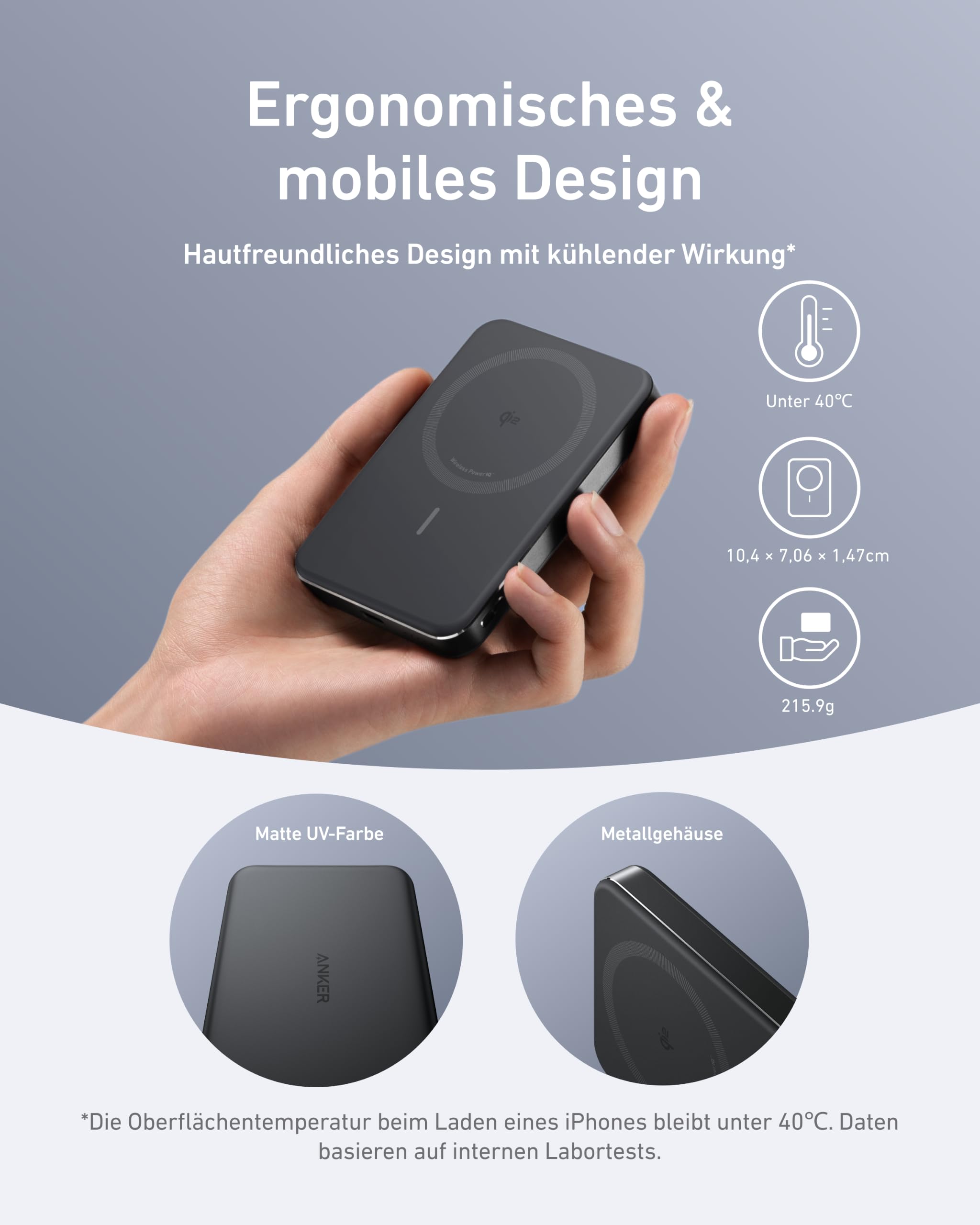 anker-maggo-powerbank-10000mah-slim-magnetisch-schwarz-qi2-15w image 4