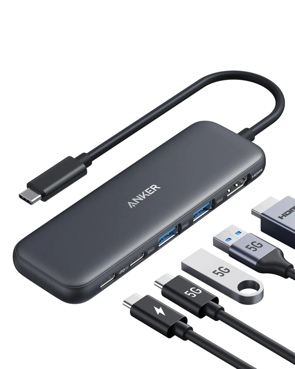 anker-332-usb-c-hub-5-in-1-hdmi-4k-schwarz image 1