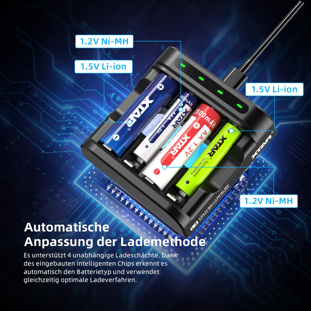 xtar-l4-ladeger-t-4-steckpl-tze-f-r-aa-aaa-akkus image 3