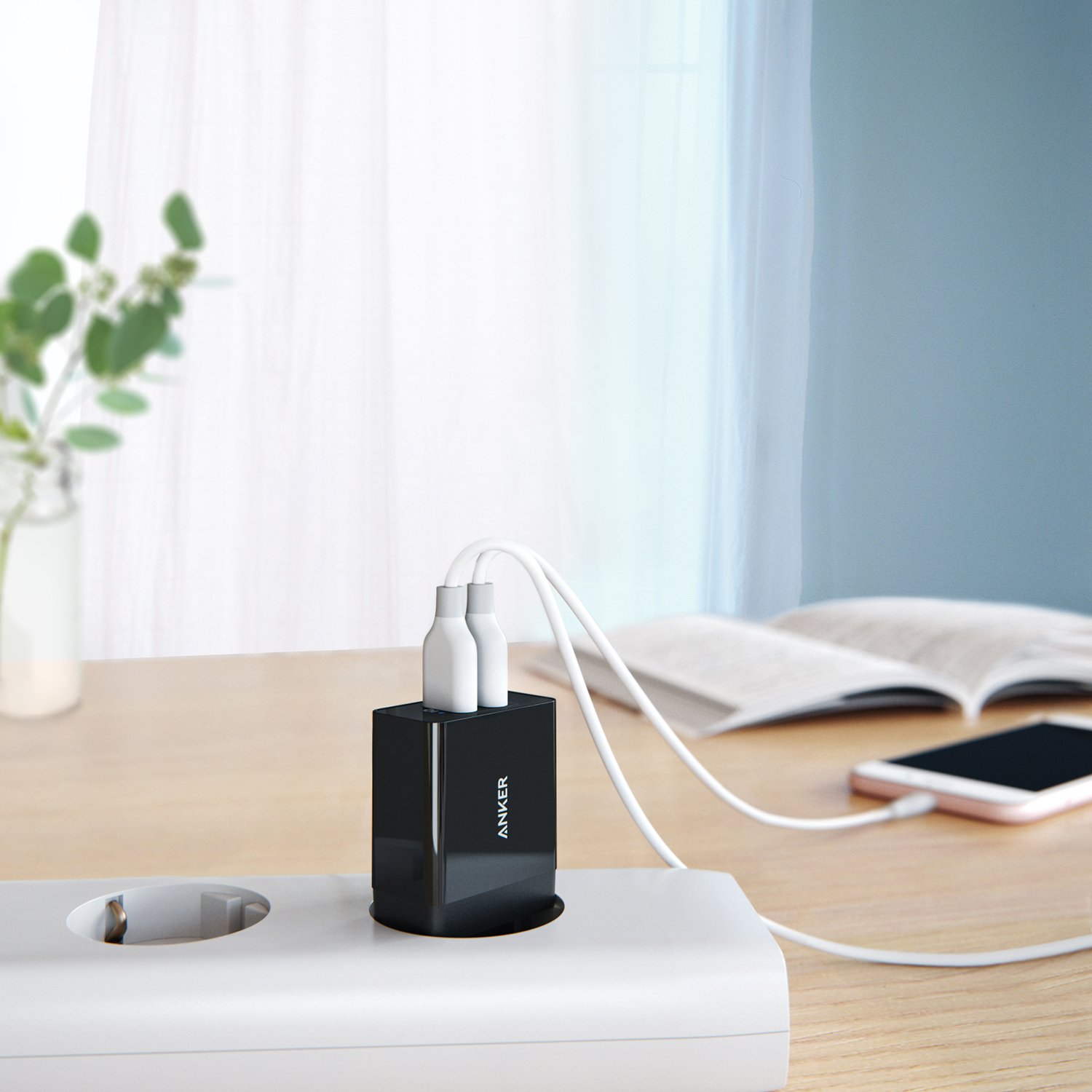 anker-chargers-24w-2-port-usb-ladeger-t-schwarz-mit-poweriq image 6