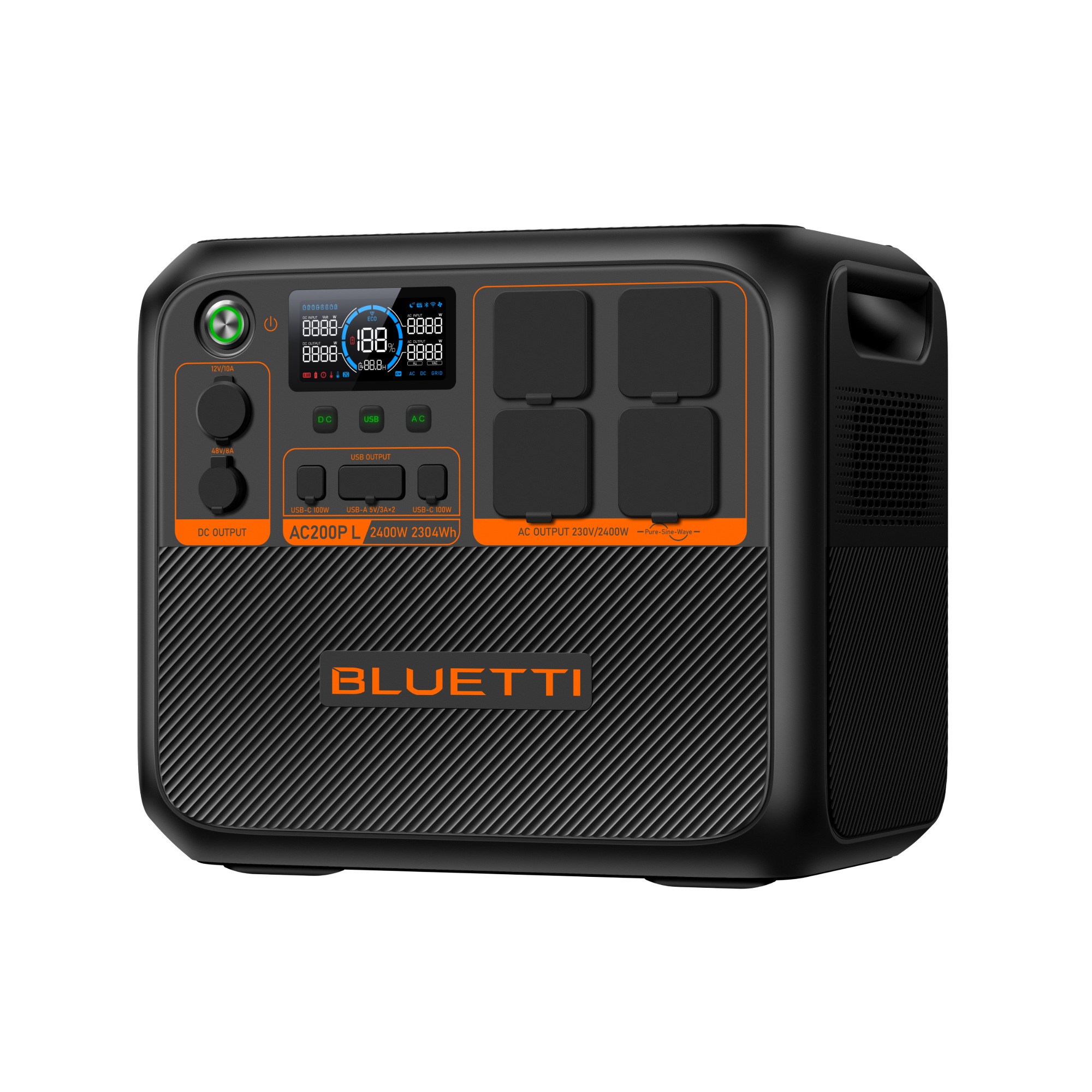 bluetti-ac-ac200pl-powerstation-2400w-2304wh-erweiterbar image 2