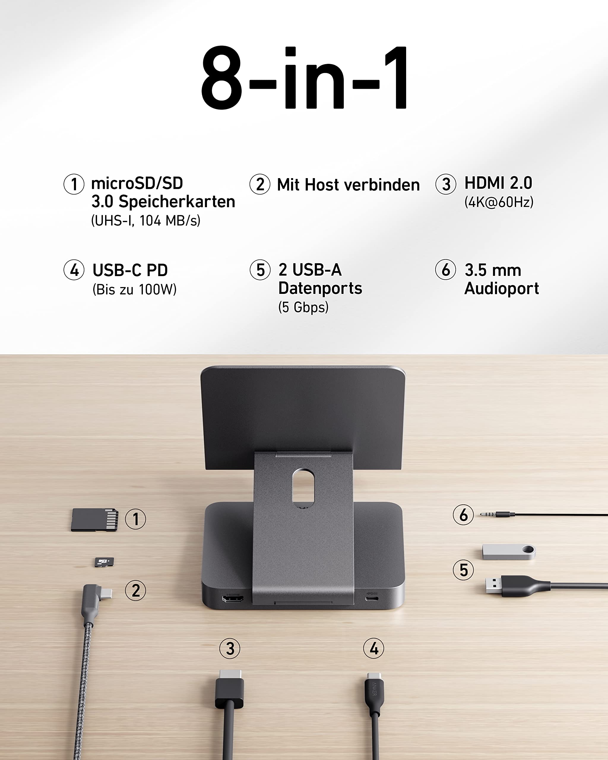 anker-551-8-in-1-usb-c-hub-mit-tablet-halterung image 3