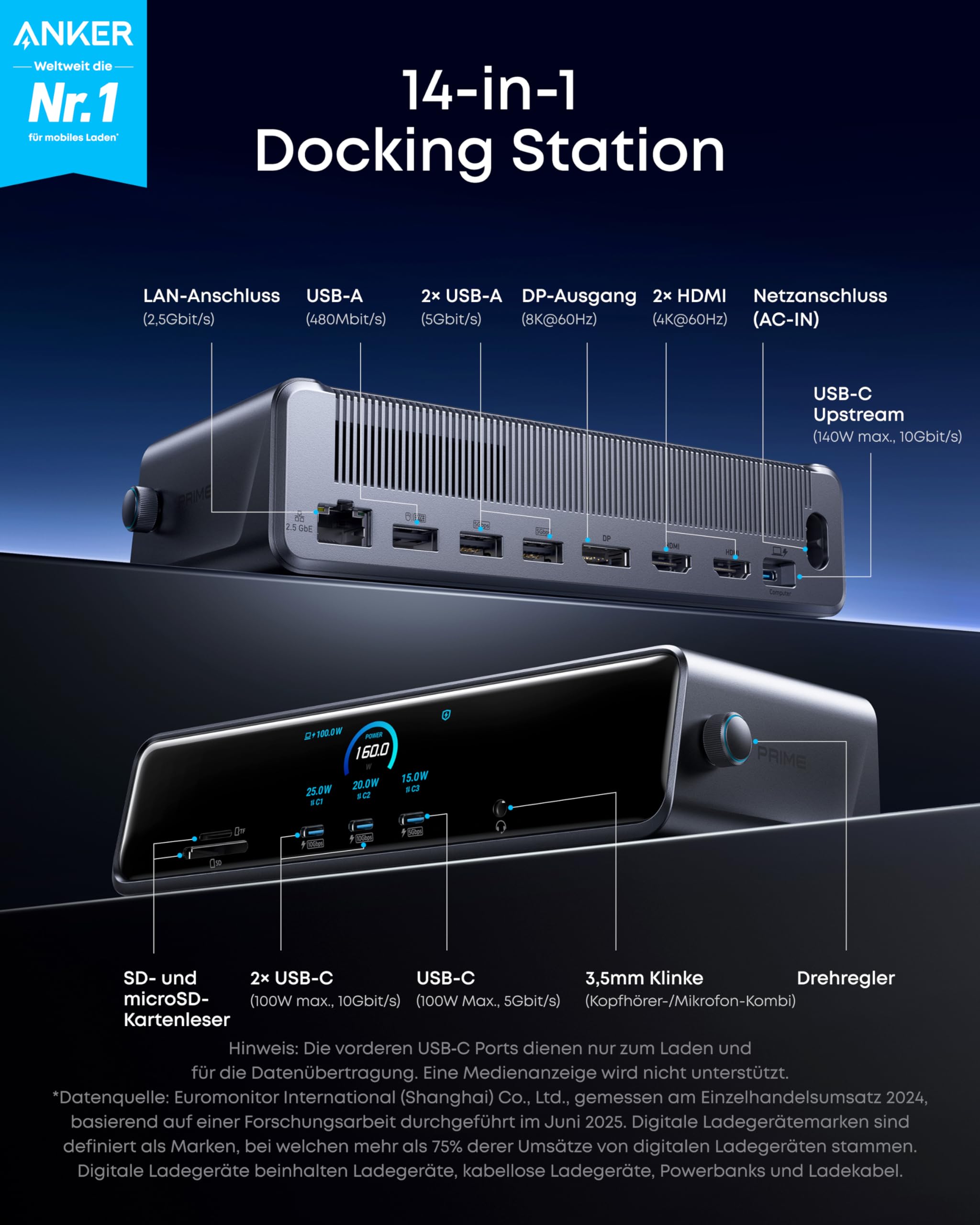 anker-prime-docking-station-14-ports-140w-triple-display image 2