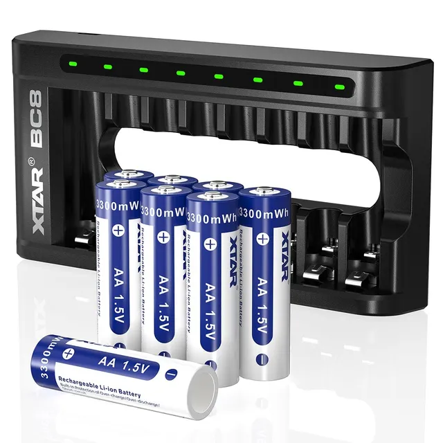 xtar-bc8-aa-ladeger-t-8x-1-5v-lithium-aa-akku-3300mwh image 1