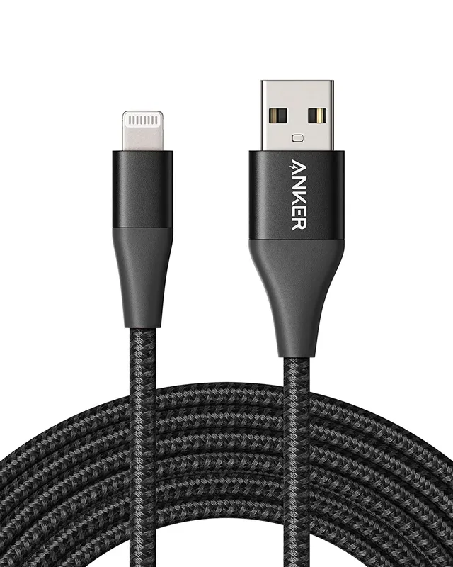 anker-551-lightning-ladekabel-3m-schwarz-nylon-mfi image 1