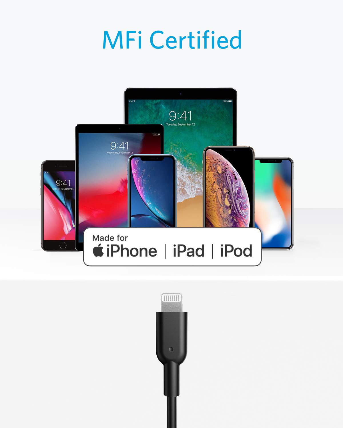 anker-powerline-ii-usb-c-lightning-kabel-0-9m-mfi-schwarz image 4