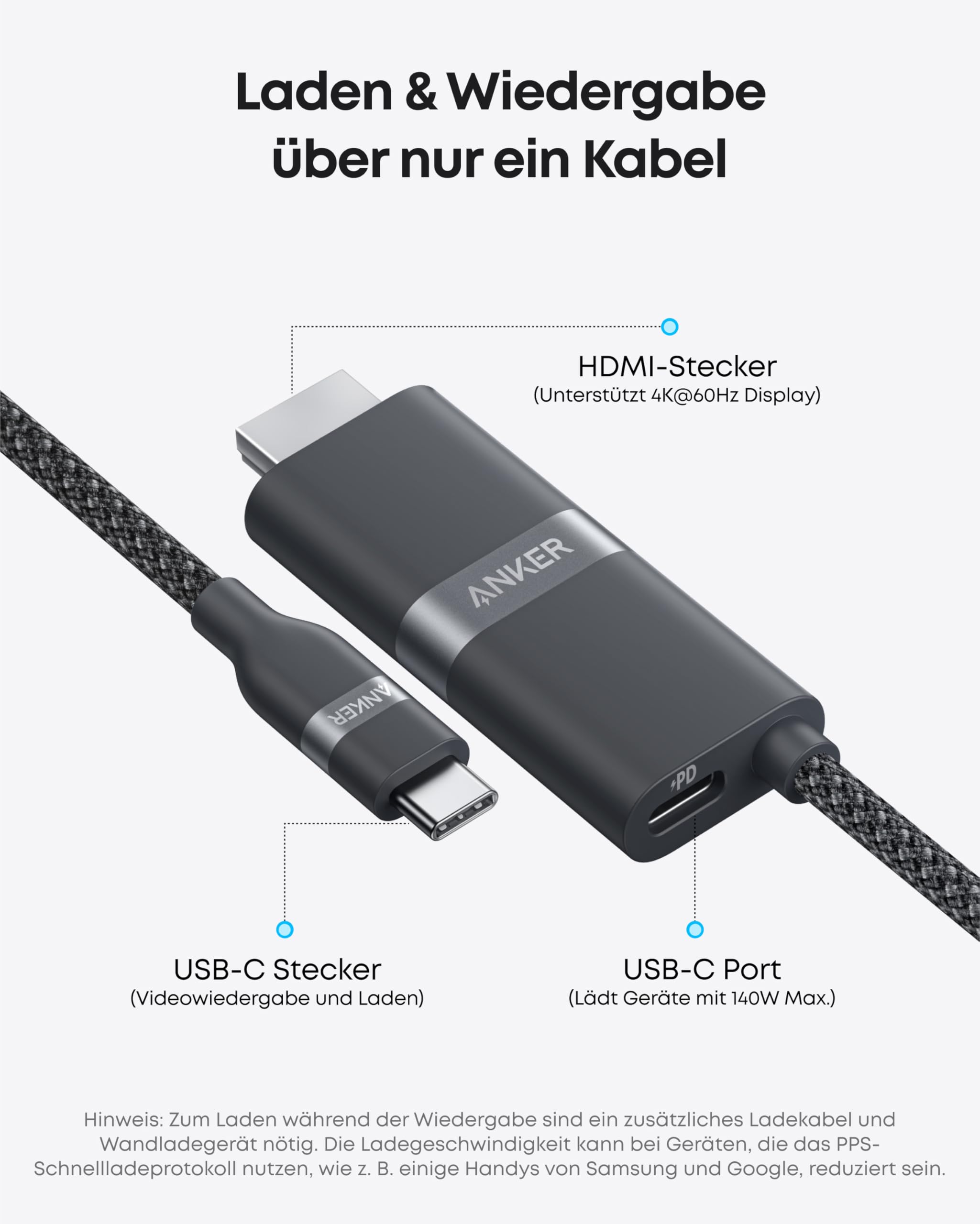 anker-nano-usb-c-hdmi-kabel-90cm-4k-140w-pd image 2