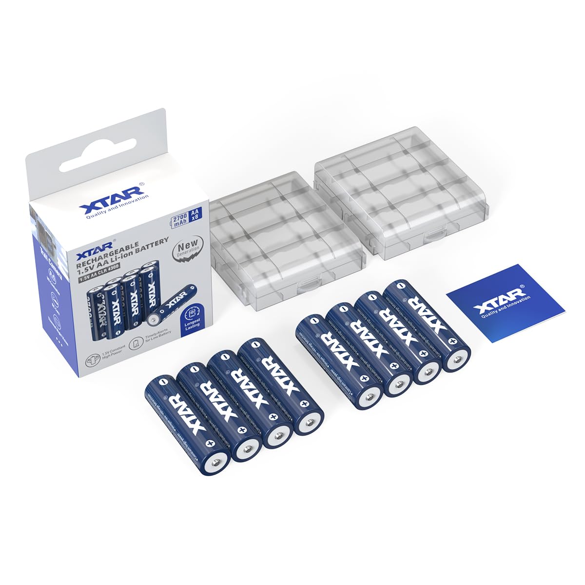 xtar-aa-lithium-batterien-1-5v-2700mah-8-st-ck-wildkamera image 1