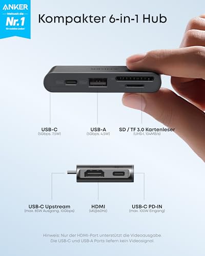 anker-nano-hub-6-in-1-usb-c-adapter-85w-pd-hdmi-4k image 8