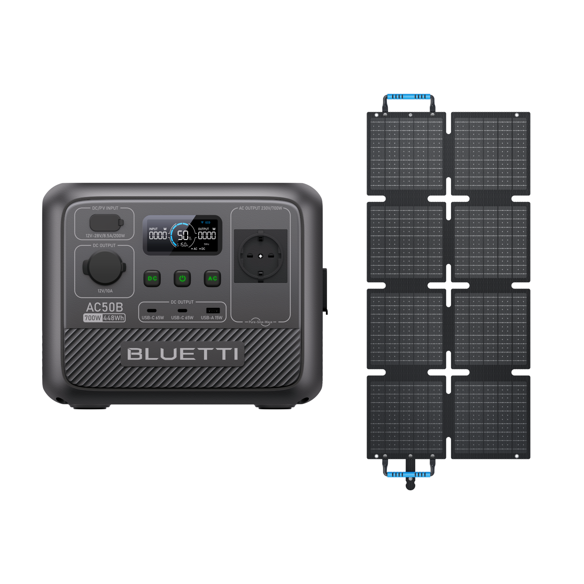 bluetti-ac50b-powerstation-700w-448wh-mit-pv60f-60w-solar-kit image 6
