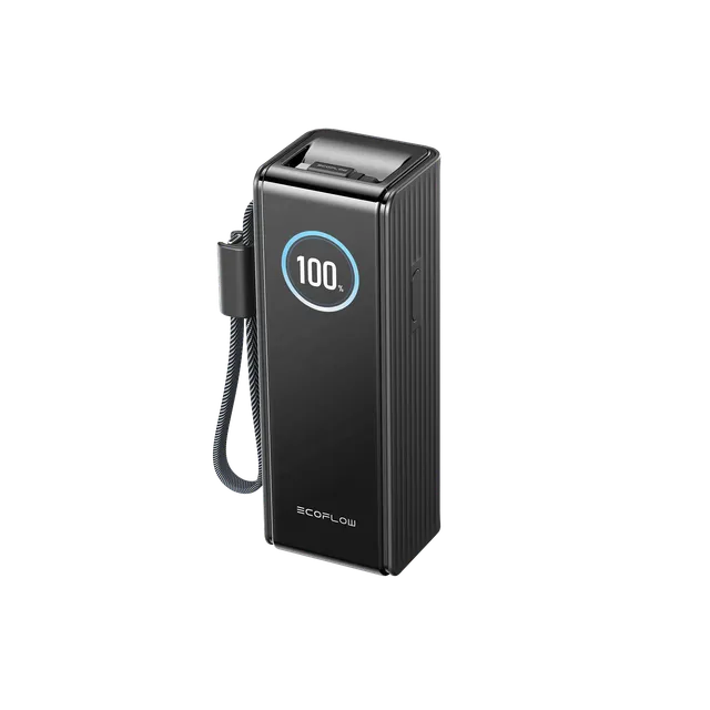 ecoflow-rapid-powerbank-25000mah-170w-schwarz-kabel image 1