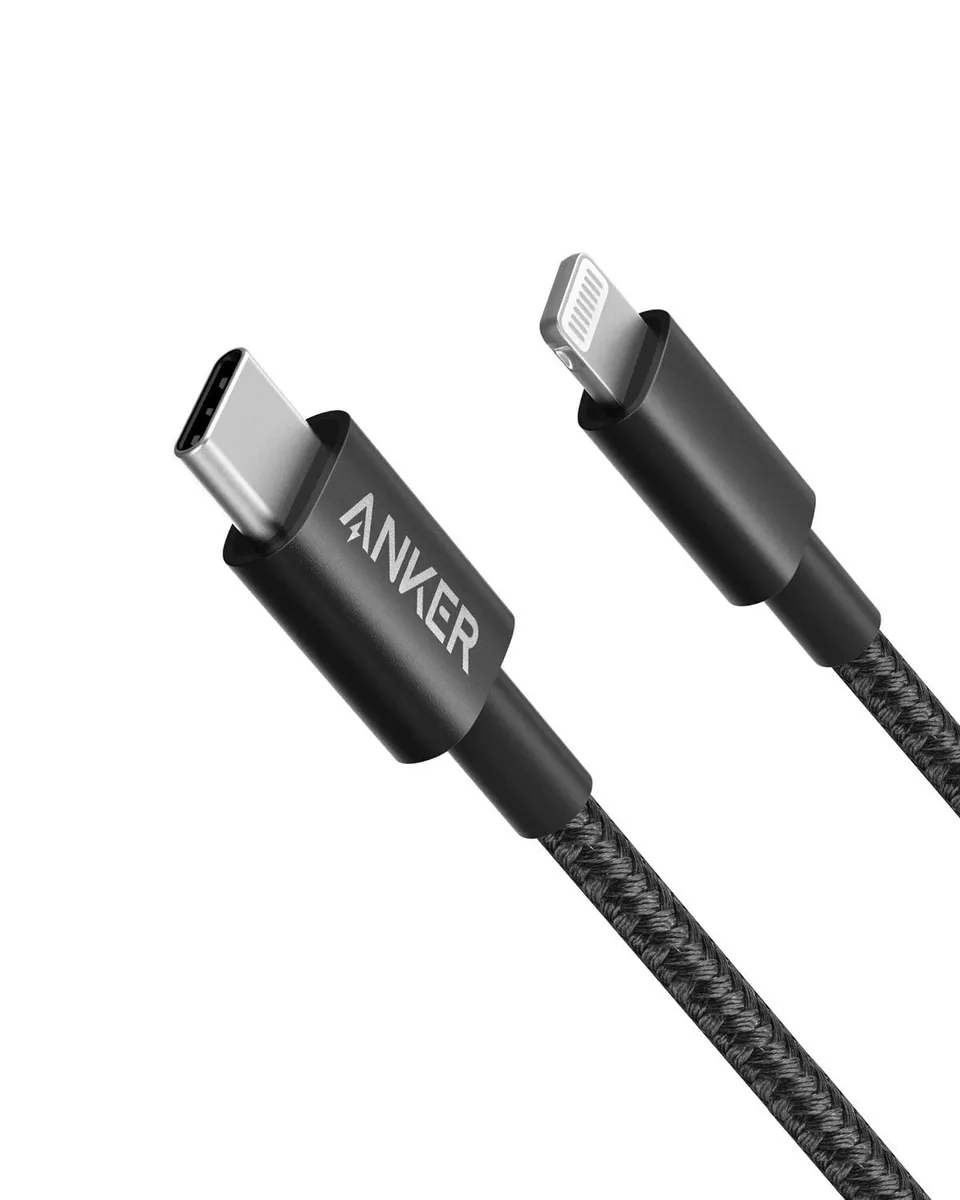 anker-331-usb-c-lightning-kabel-180cm-schwarz-mfi-nylon image 1