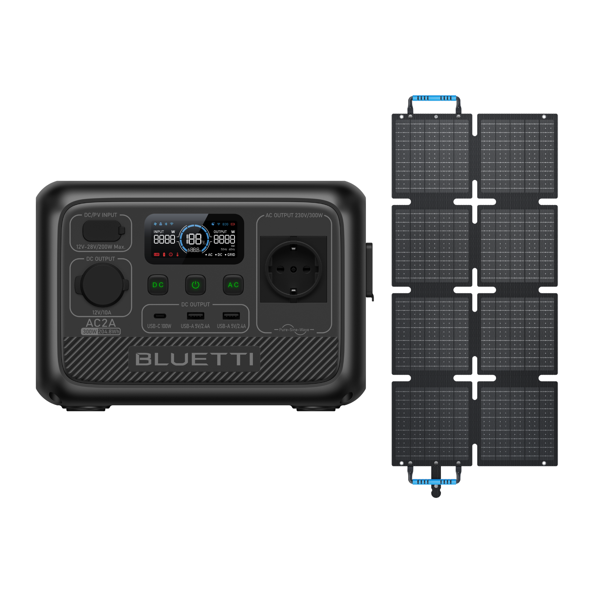 bluetti-ac2a-300w-powerstation-204wh-lifepo4-tragbar image 6