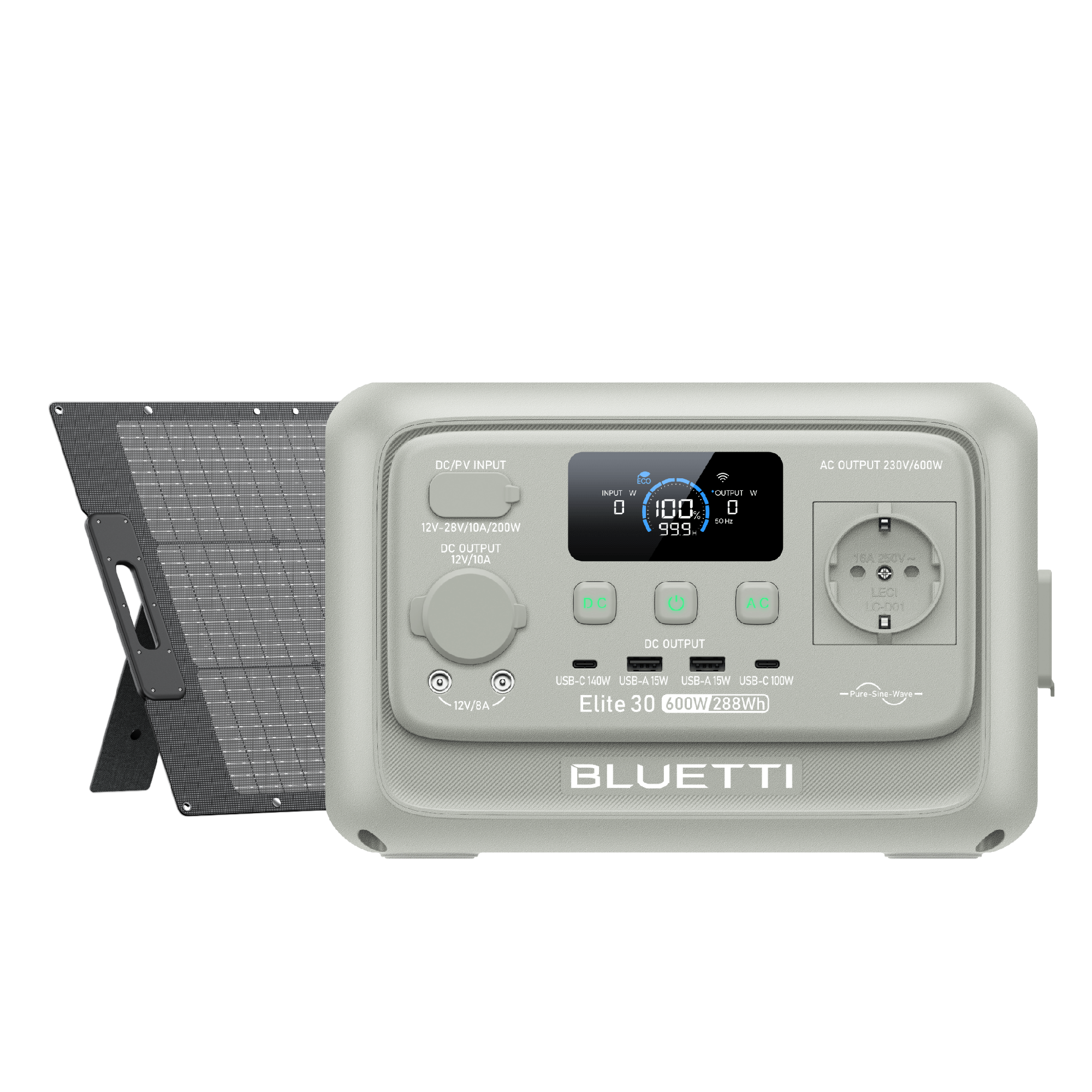 bluetti-elite-30-v2-powerstation-288-wh-sandgrau image 3