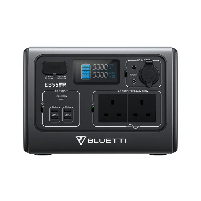 bluetti-eb-eb55-powerstation-700w-537wh-lifepo4-solar image 1