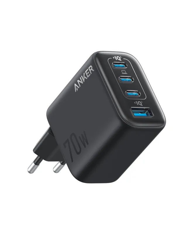 anker-zolo-usb-c-ladeger-t-70w-4-port-schwarz-kompakt image 1
