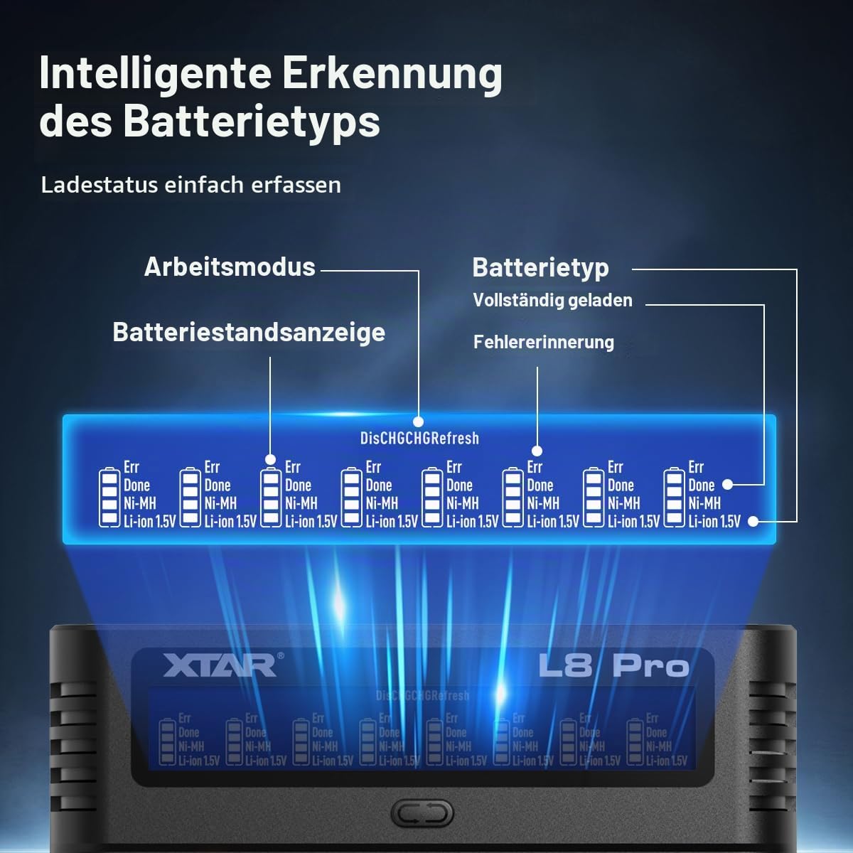 xtar-l8-pro-8-fach-ladeger-t-aa-aaa-usb-c-mit-lcd-refresh image 5